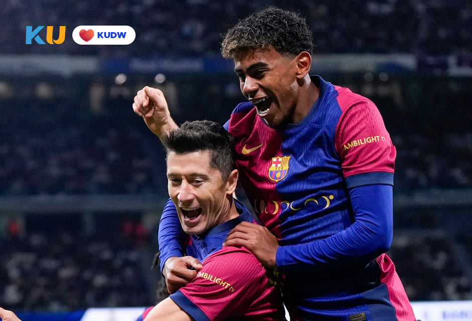 Yamal Lewandowski Barcelona di Puncak Klasemen La Liga (2)
